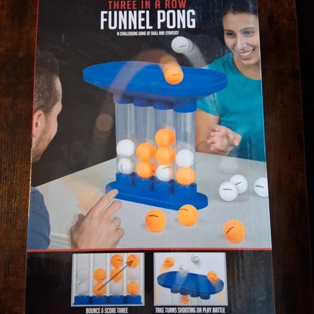 Three-In-A-Row Funnel Pong game.